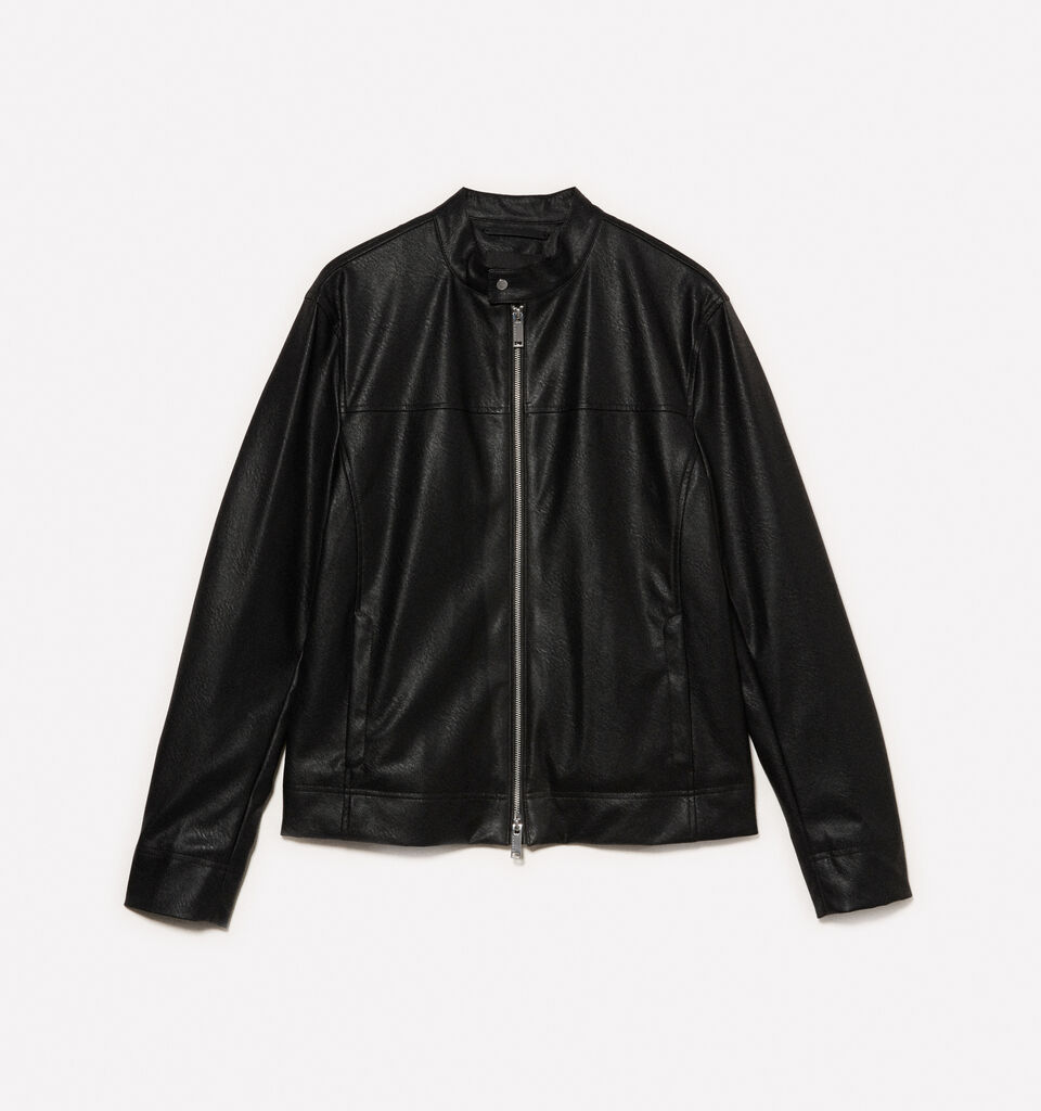 Biker nero slim fit - giacche e giubbotti da uomo - Nero | Sisley image number 5